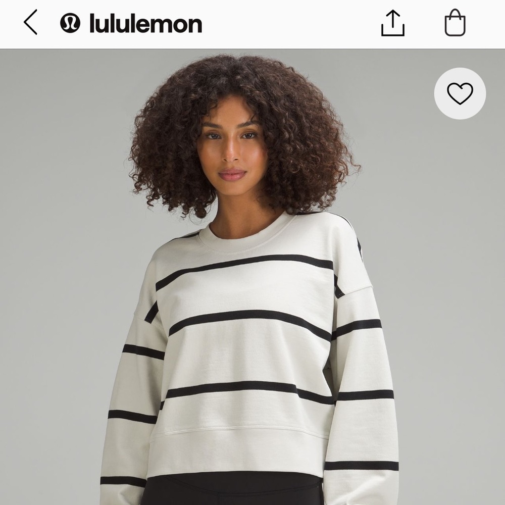 Lululemon Oversized Cropped Crew sweatshirt - size 6